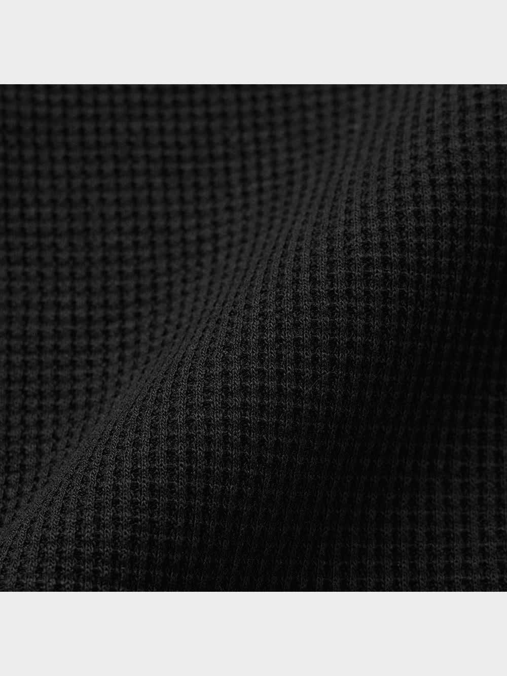 GU公式 | ワッフルヘンリーネックミニT(半袖)