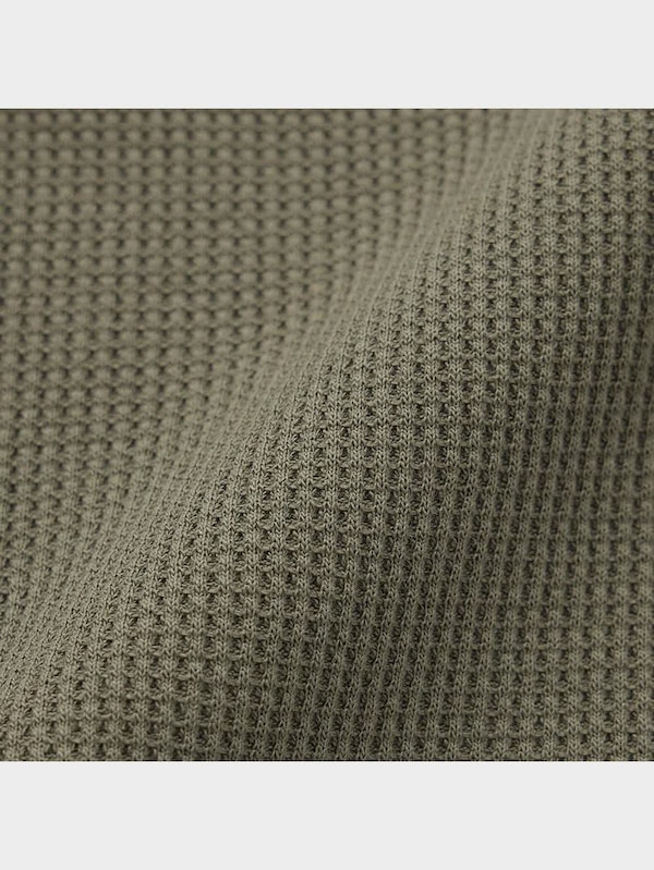 ワッフルヘンリーネックミニT(半袖)