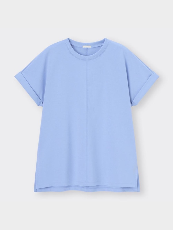 ロールアップスリーブチュニックT(半袖)