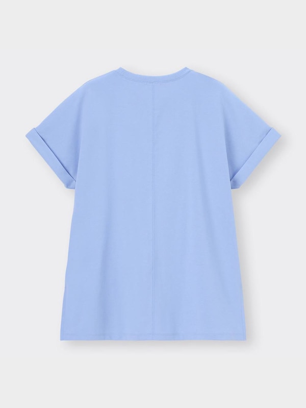 ロールアップスリーブチュニックT(半袖)