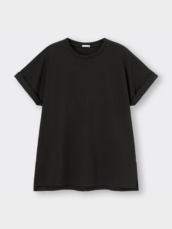 ロールアップスリーブチュニックT(半袖)