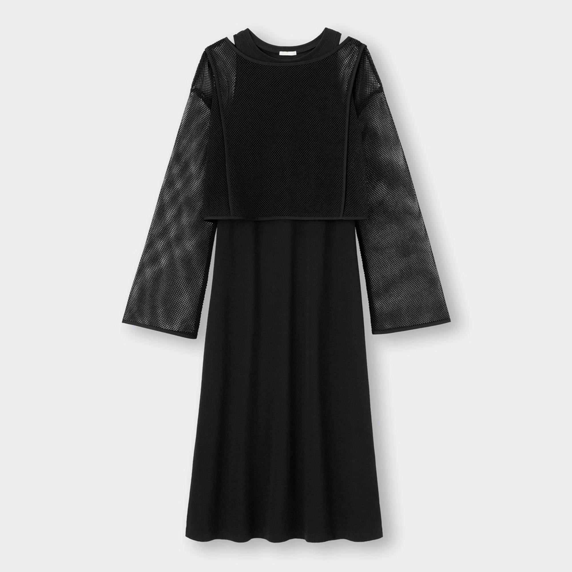 メッシュセットワンピース(ノースリーブ)