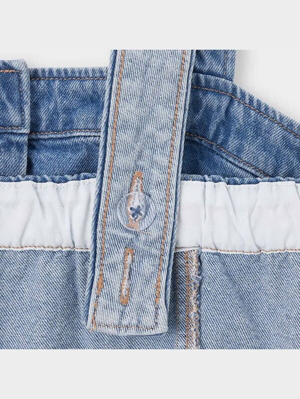 デニムミニジャンパードレスYT+X