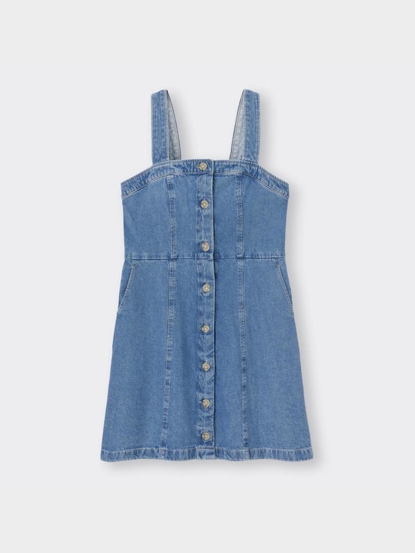 デニムミニジャンパードレスYT+X