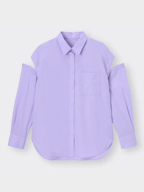 2WAYオーバーサイズシャツ(長袖)YT+E