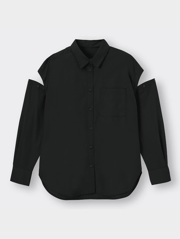 2WAYオーバーサイズシャツ(長袖)YT+E