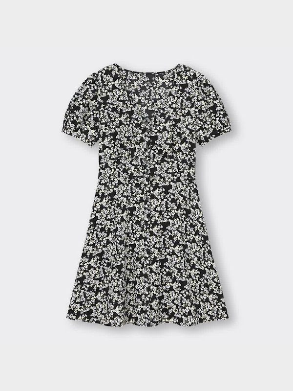フラワープリントミニワンピース(半袖)YT+E