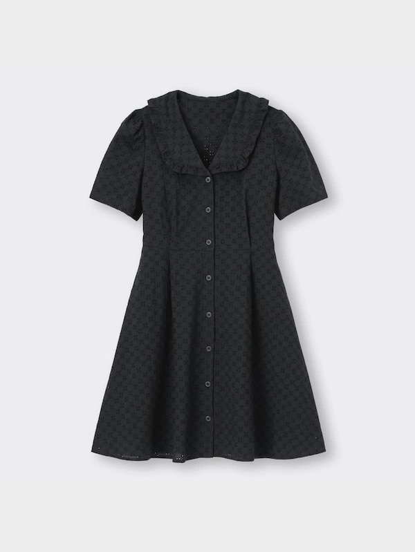 コットンレースミニワンピース(半袖)YT+X