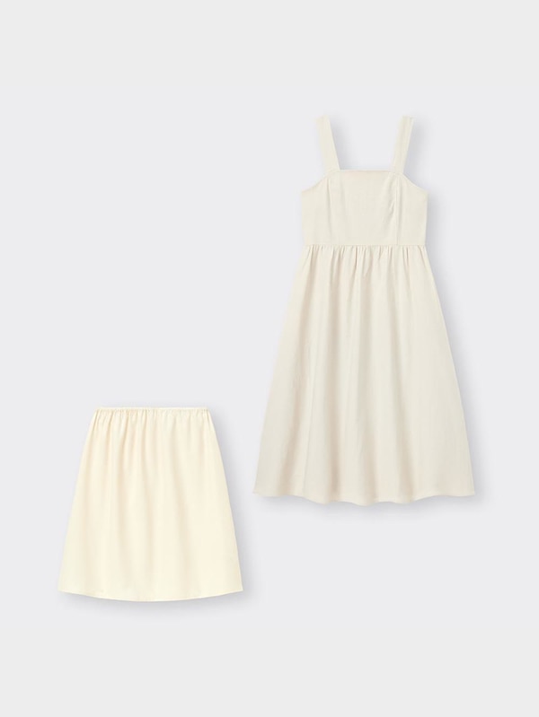 リネンブレンドミディワンピースOSB+E