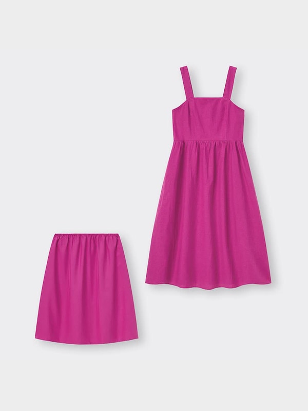 リネンブレンドミディワンピースOSB+E