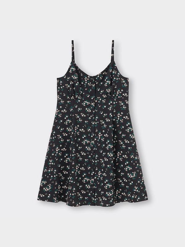 フラワープリントミニキャミソールワンピースYT+E