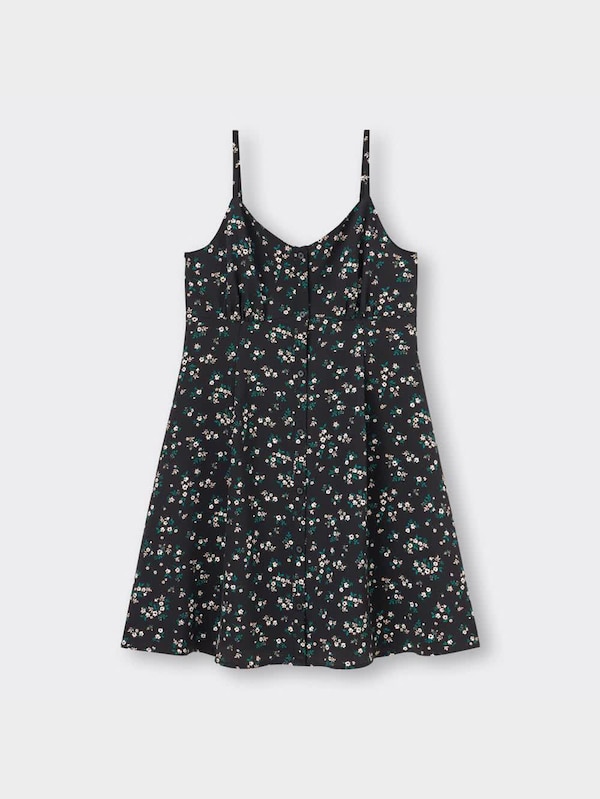 フラワープリントミニキャミソールワンピースYT+E