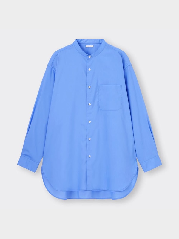 バンドカラーロングシャツ(長袖)SW+E