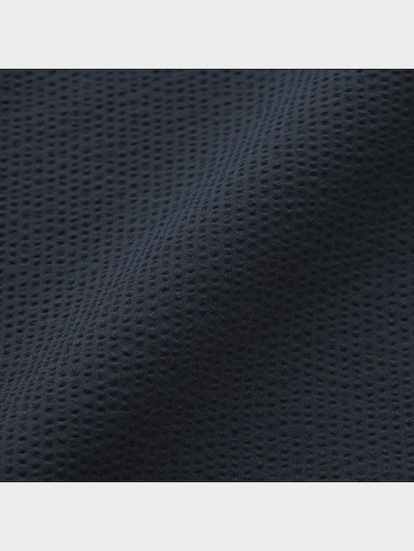 シアサッカーオープンカラーシャツ(5分袖)(セットアップ可能)