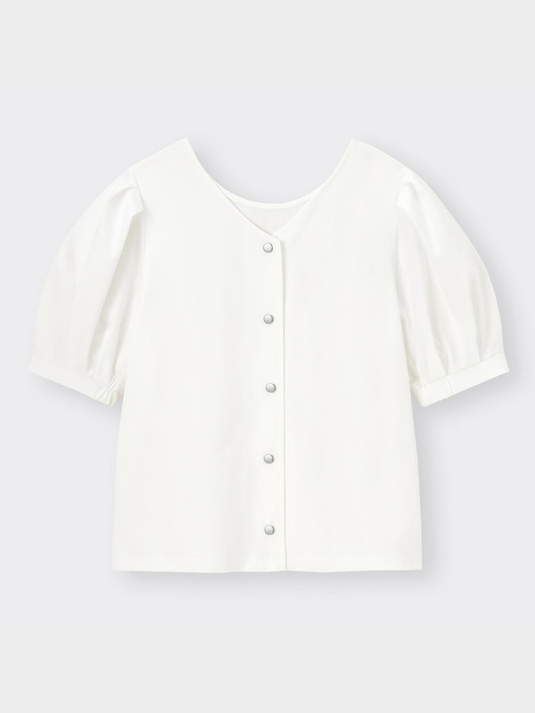 2WAY布帛コンビネーションT(5分袖)Z