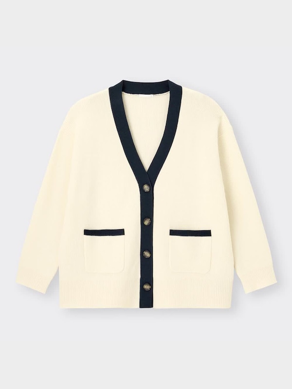 バイカラーカーディガン(長袖)RS+X