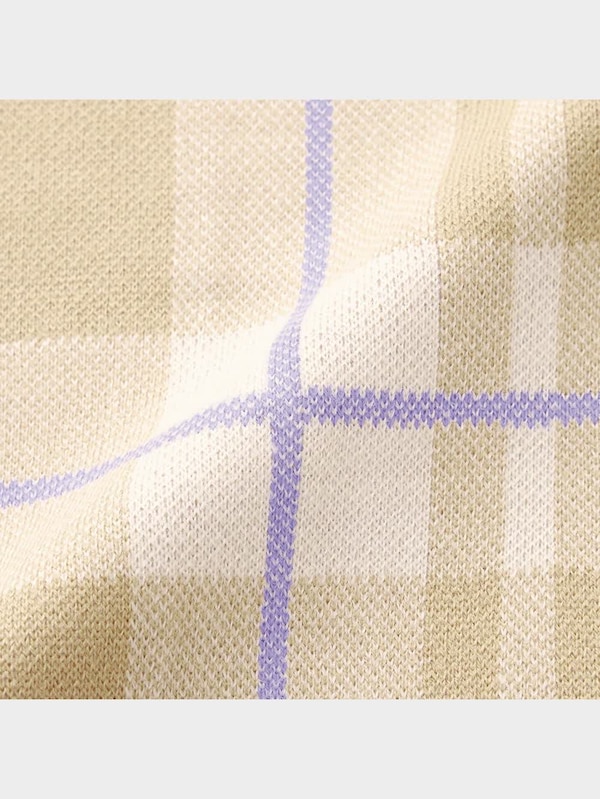 チェックボーイフレンドカーディガン(長袖)YT+E