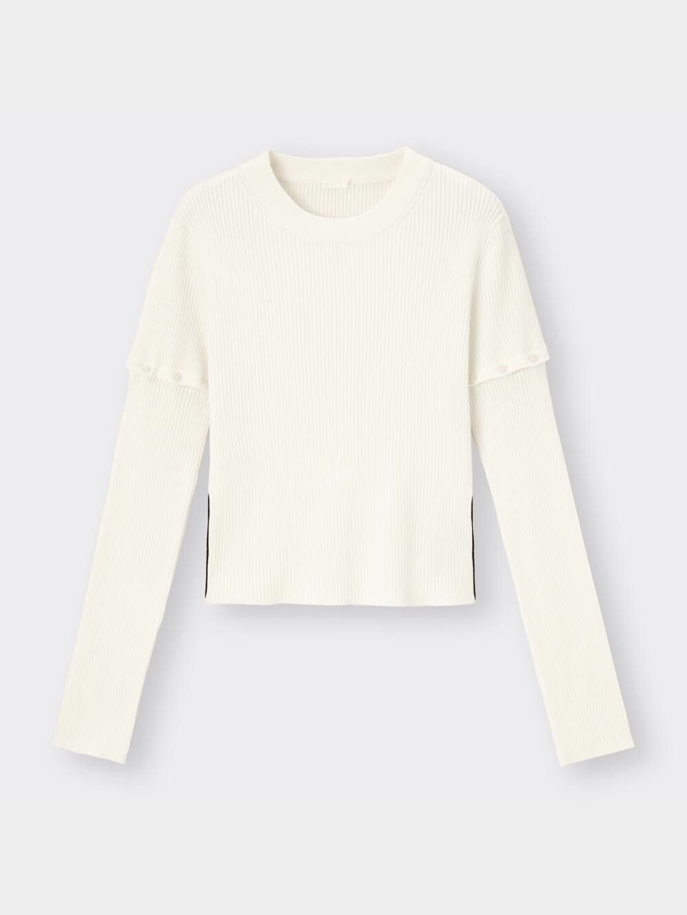 コニャ様確認用 GU公式 | 2WAYスリーブセーター(長袖)YT+E