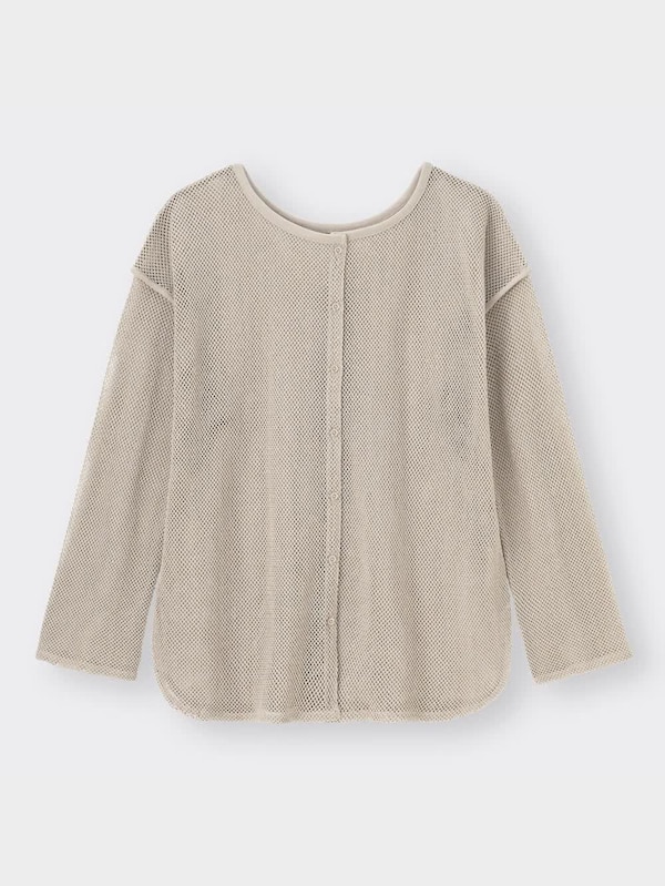 2WAYメッシュカーディガン(長袖)YT+E