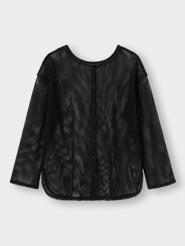 2WAYメッシュカーディガン(長袖)YT+E