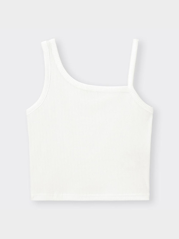 リブアシンメトリータンクトップYT+E