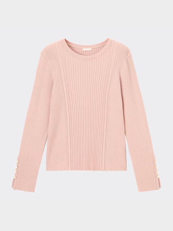 リブボタンスリーブセーター(長袖)Z