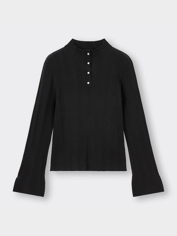 ランダムリブハイネックセーター(長袖)Z+E