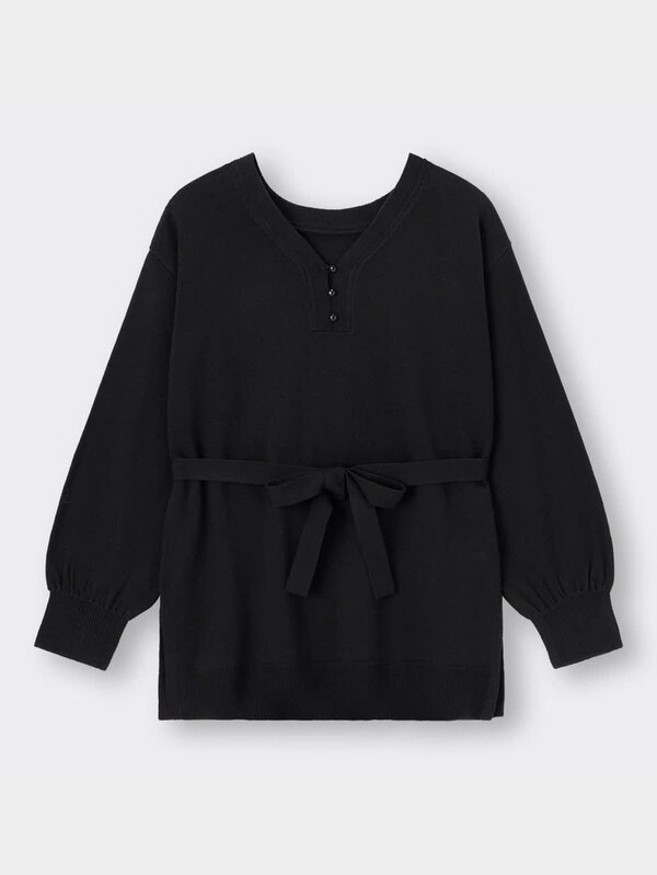 ベルテッドニットチュニック(長袖)Z+E