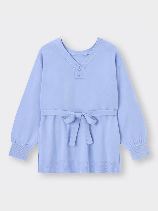 ベルテッドニットチュニック(長袖)Z+E