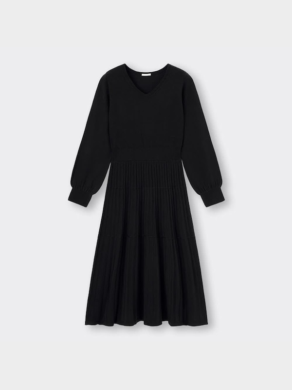 フレアニットワンピース(長袖)Z+E