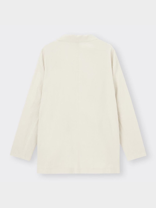 リネンブレンドテーラードジャケット(セットアップ可能)