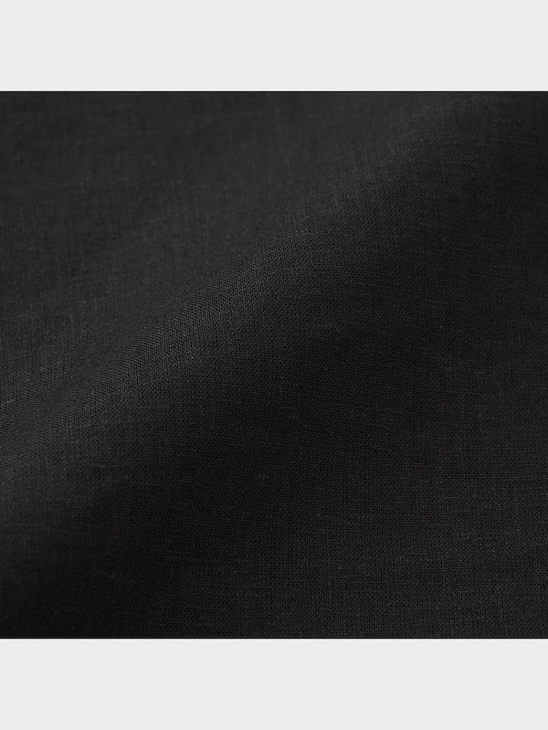 リネンブレンドクロップドシャツ(5分袖)