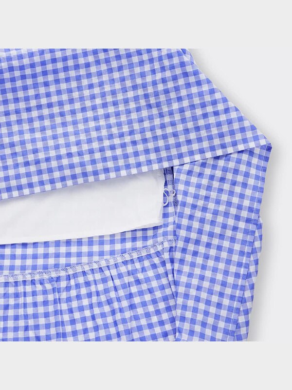 ギンガムチェックキャミソールワンピース