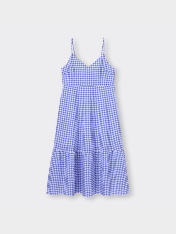ギンガムチェックキャミソールワンピース
