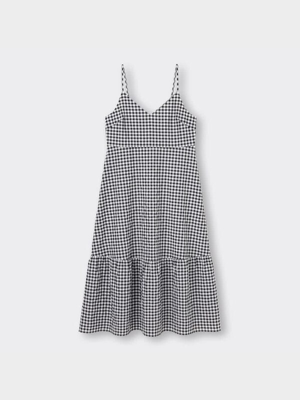 ギンガムチェックキャミソールワンピース