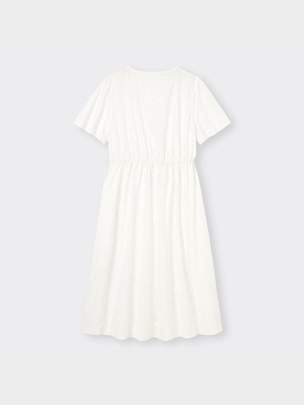 コットンレースワンピース(半袖)