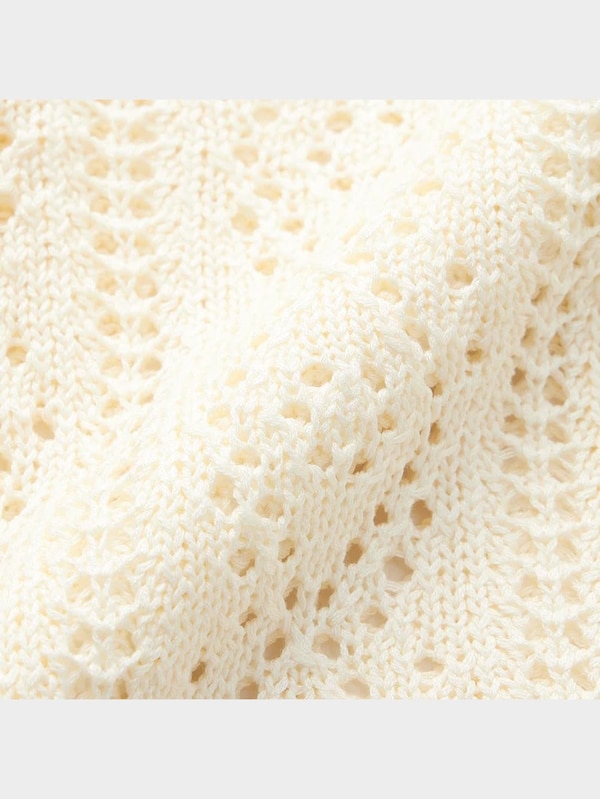 レーシークロップドカーディガン(半袖)YT+E