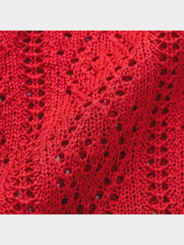 レーシークロップドカーディガン(半袖)YT+E