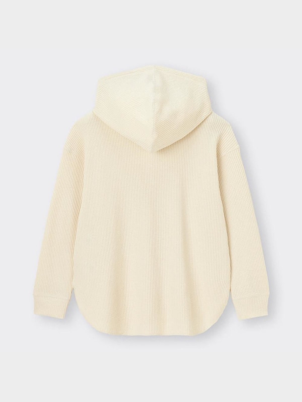 ワッフルフーディチュニック(長袖)RS+X(セットアップ可能)