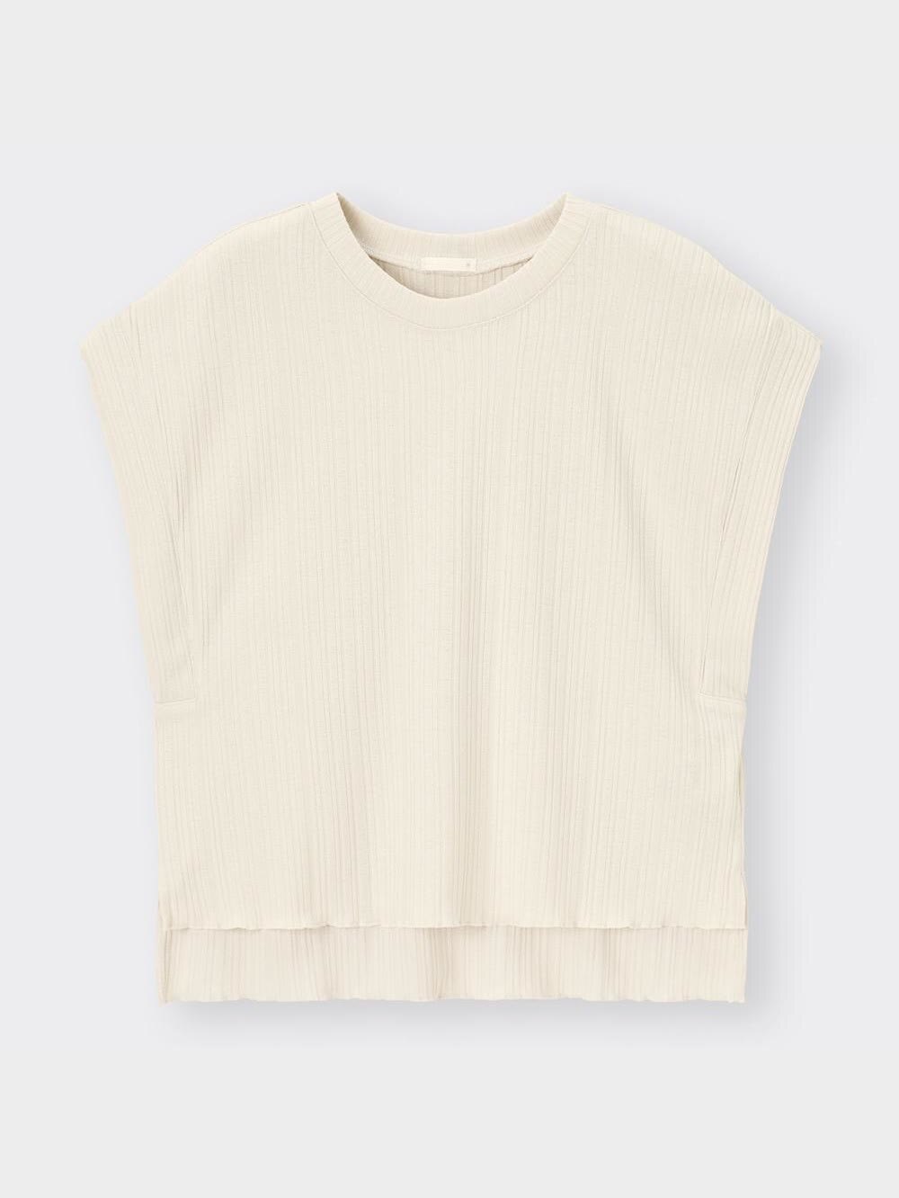 GU公式 | リブフレンチスリーブT+E(セットアップ可能)