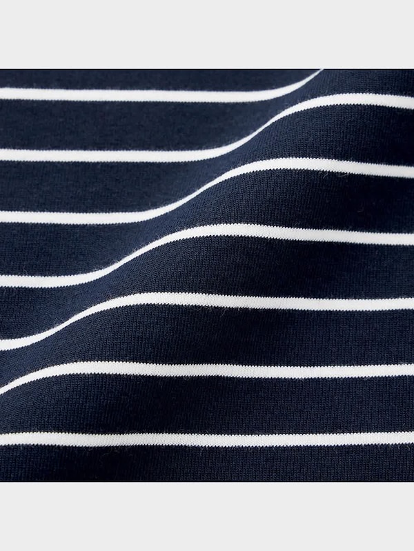 ボーダーバルーンスリーブT(5分袖)+E