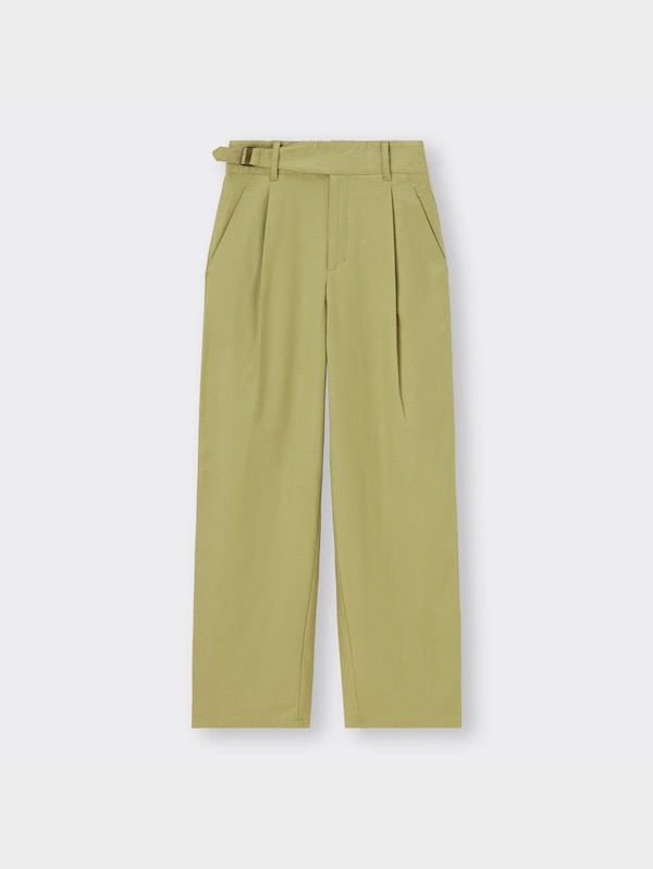 リネンブレンドグルカパンツ+X