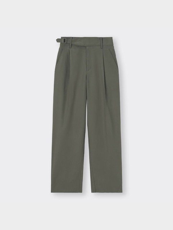 リネンブレンドグルカパンツ+X