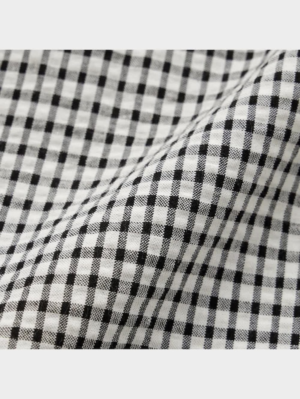 シャーリングチェックスカート+X