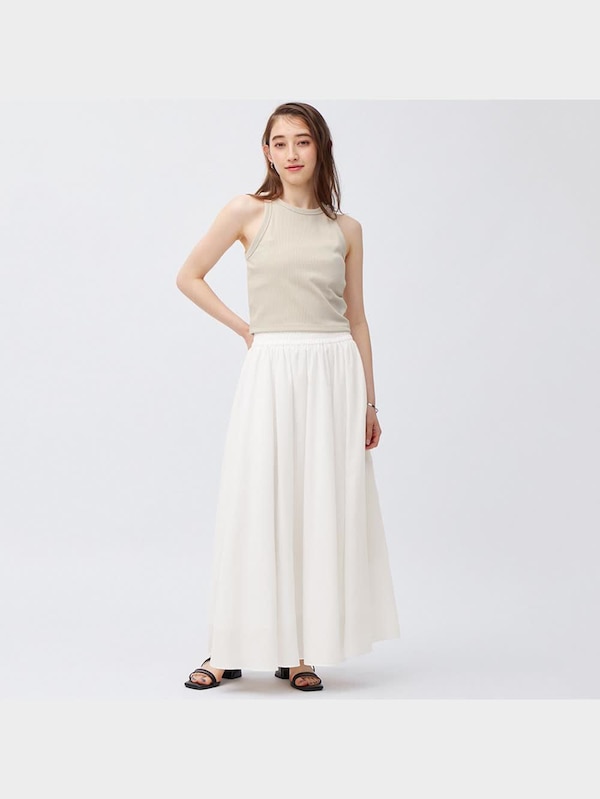ボリュームフレアロングスカートQ