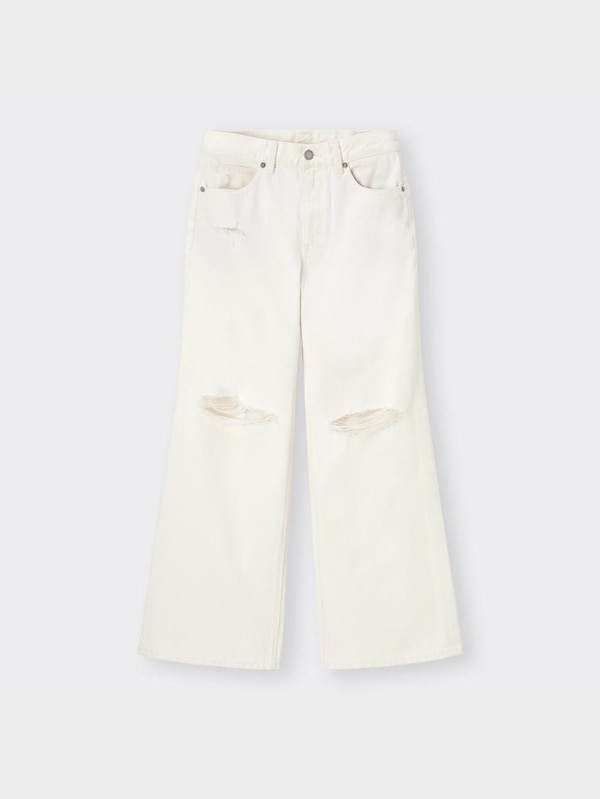 クラッシュワイドフレアジーンズYT+X