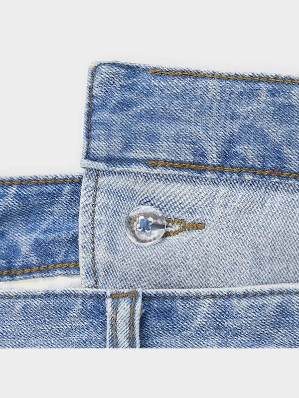 デニムアシンメトリーウエストミディスカートYT+E