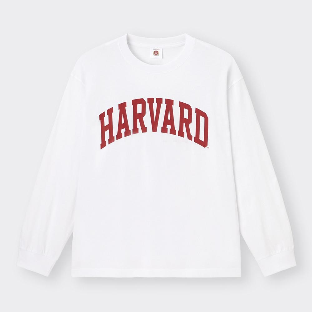 グラフィックT(長袖) Harvard university