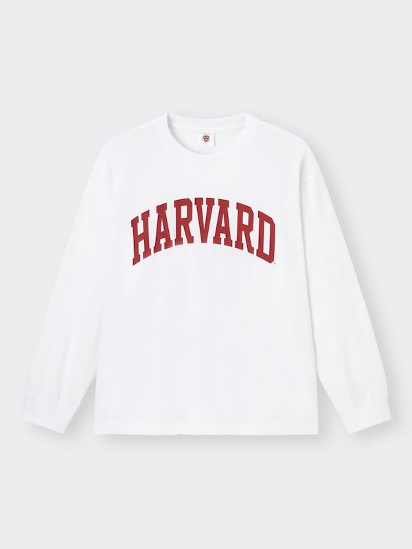 グラフィックT(長袖) Harvard university