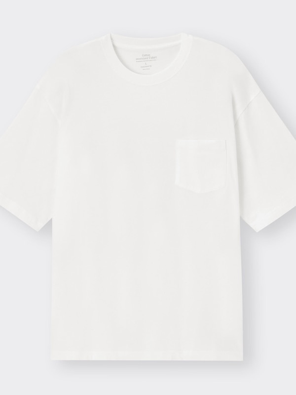 コットンオーバーサイズT(5分袖)